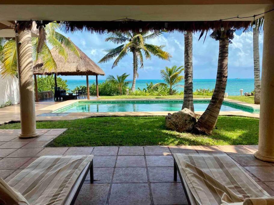 El Meco Beachfront & Private Pool Villa By Casa Paraiso Cancun Bagian luar foto